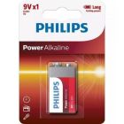 Pila Alcalina Philips 6LR61P1B/10 - Producto de alta calidad para dispositivos electrónicos