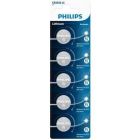 Pack de 5 Pilas de Botón Lithium Philips CR2025P5/01B