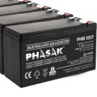 Batería compatible con SAI Phasak PHB 1207