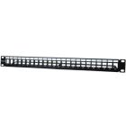 Patch Panel Phasak PA 3424 Cat.6 - 24 Puertos 1U para Gestión de Cable