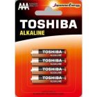 Pilas Toshiba Alkaline LR03 1.5V - Pack de 4 AAA
