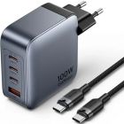 Cargador de Pared GaN Vention con 3xUSB Tipo-C/1xUSB