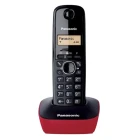 Panasonic KX-TG1611 - Teléfono inalámbrico DECT en Negro y Rojo