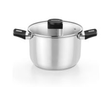 Olla Elite Inox de 24cm y 6.5L en Acero Inoxidable - MONIX