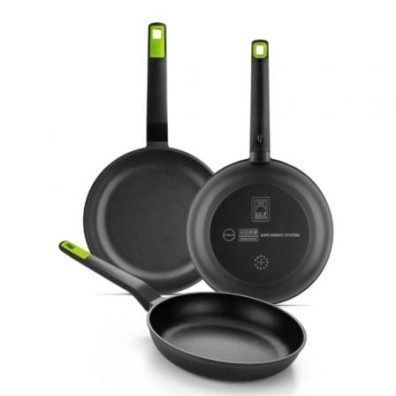 Pack de 3 Sartenes BRA Gastro Ø20cm/ Ø24cm/ Ø28cm