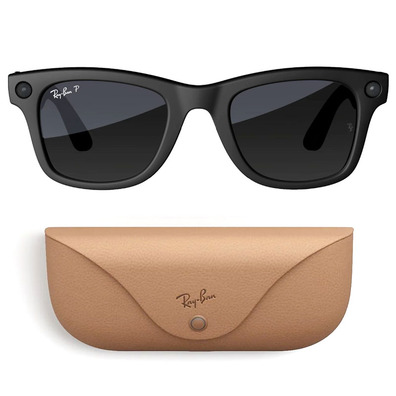 Gafas IA Ray-Ban Meta Wayfarer Negro Mate Polarizadas - Grande