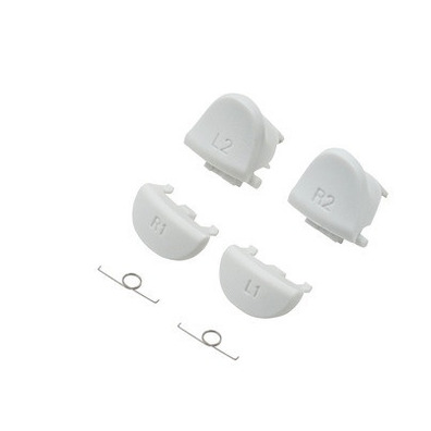 Gatillos L1 L2 R1 R2 Para Dualshock 4 V4 Blanco