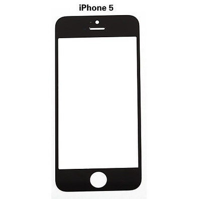 Cristal delantero iPhone 5/5S/5C/SE Negro